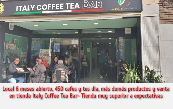 Franquicia Italy Coffee Tea Store.