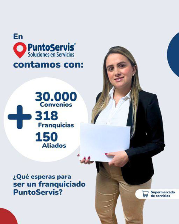 El éxito de las franquicias PuntoServis.