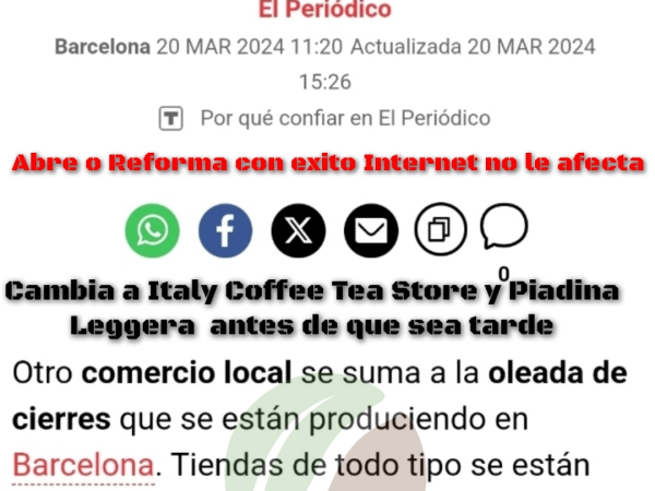 Oleada de cierres de negocios debido a internet, el nuestro no