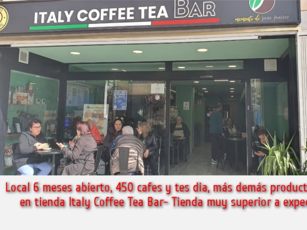 Abre o reforma Bar-Cafetería-Restaurante-tienda a Italy Coffee Tea Store con distribución exclusiva de zona y hazte además Master franquiciado de zona.