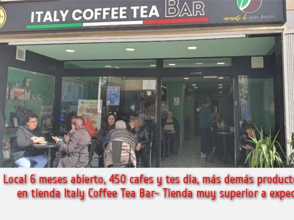 El negocio mas rentable Bar-Tienda-distribución productos de Italia, Café, te, tisanas, Piadinas. 