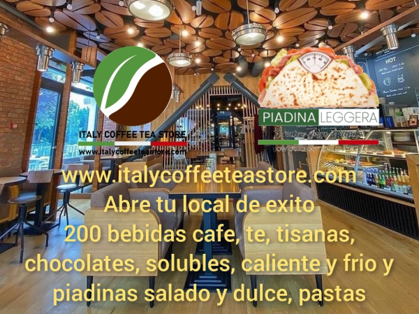 Negocio degustacion, tienda, distribucion de cafe, te, etc., de Italia, 150 bebidas en exclusiva de zona y metodologia que garantiza 20.000 € mes beneficio. 