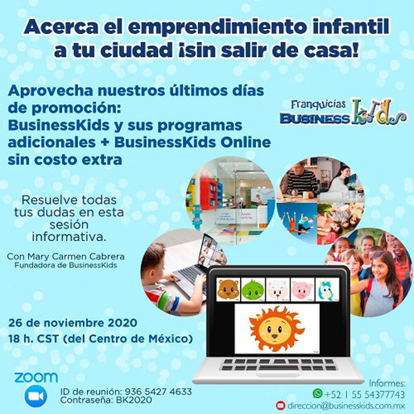 Acerca el emprendimiento infantil con las franquicias BusinessKids.